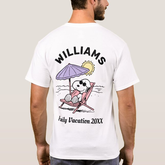 Cacahuetes | Camiseta Snoopy Beach Vacation (Reverso)