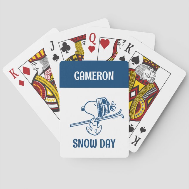 Cacahuetes | Cartas de juego de Snoopy Ski Trip (Reverso)