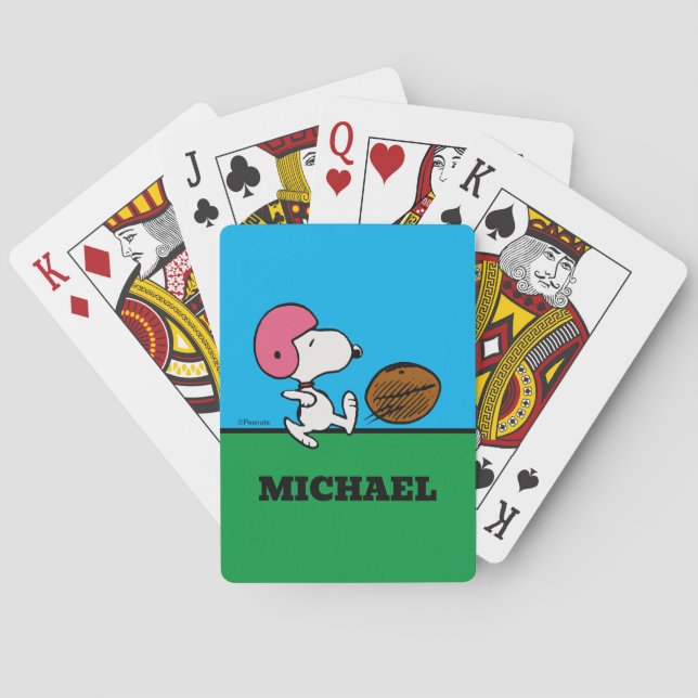 Cacahuetes | Cartas de juego Snoopy Football Kicke (Reverso)