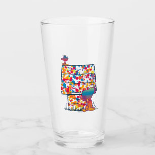 Cacahuetes   Pintura arcoiris de Snoopy y Woodstoc