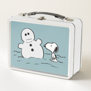 Cacahuetes Snoopy Construye Un Hombre De Nieve