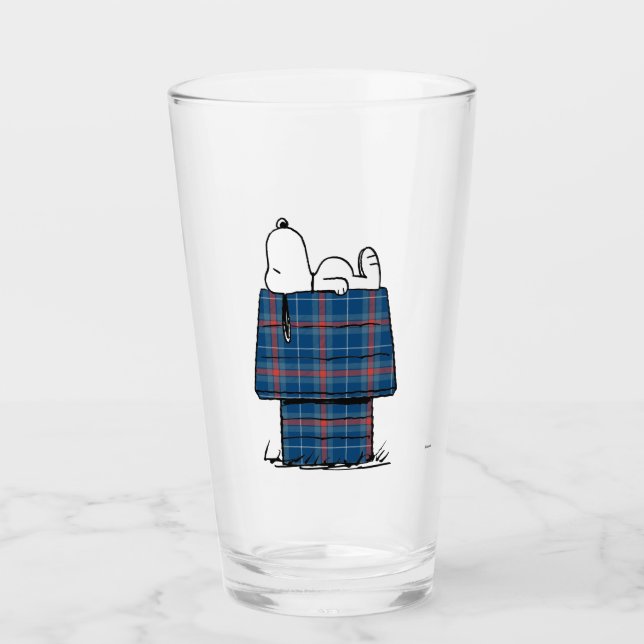 Cacahuetes | Snoopy Plaid Flannel Holiday Dog Hous (Anverso)