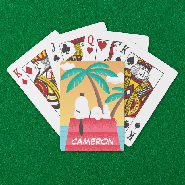 Cacahuetes | Snoopy Tropical Deco | Cartas de póqu (Subido por el creador)
