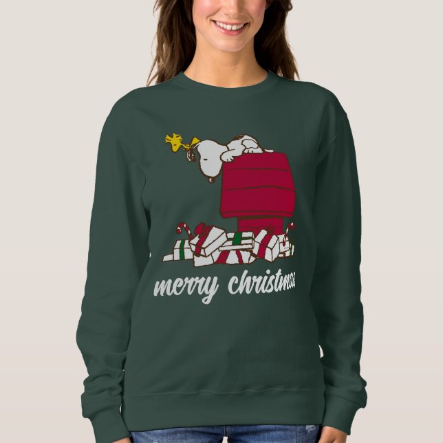 Cacahuetes | Snoopy & Woodstock Merry Ugly Sweater (Anverso)
