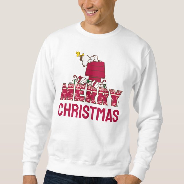 Cacahuetes | Snoopy & Woodstock Merry Ugly Sweater (Anverso)
