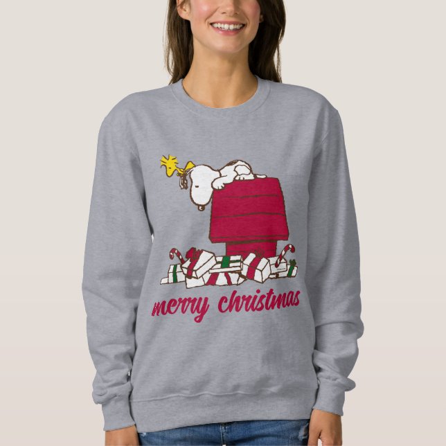 Cacahuetes | Snoopy & Woodstock Merry Ugly Sweater (Anverso)
