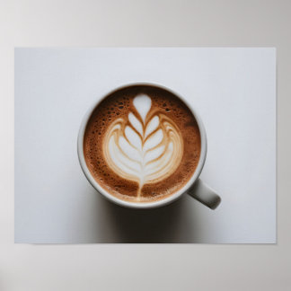 Cacao caliente con espuma de arte latente