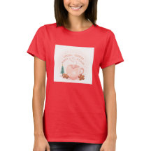 Cacao, Galletas & Calma – Camiseta Navideña Pastel