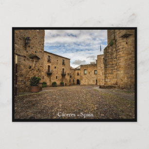 Caceres, hermoso pueblo español Tarjeta postal