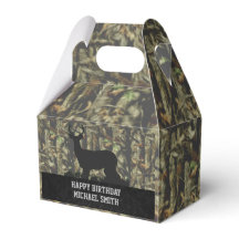 Cacería de ciervos de camuflaje en cajas de favore