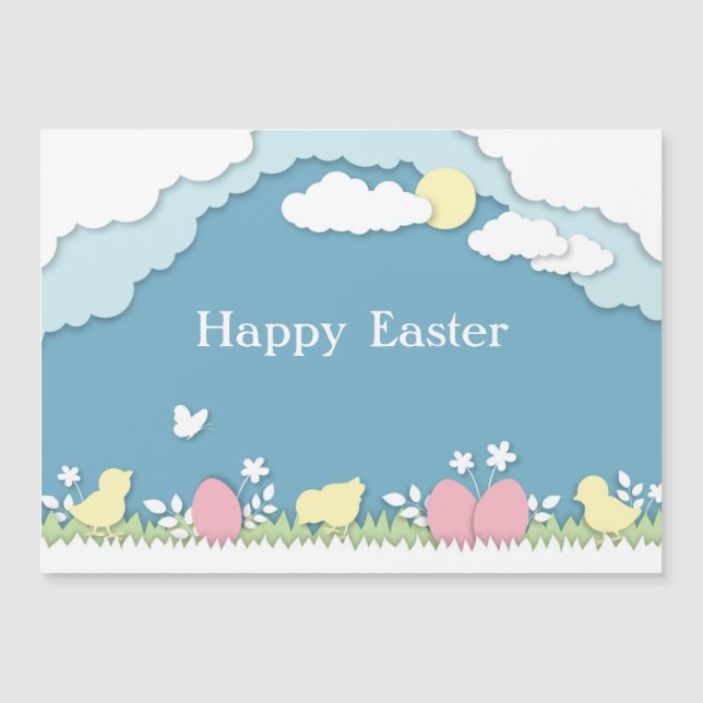 Cacería de huevos de Pascua, naturaleza de papeleo (Anverso)