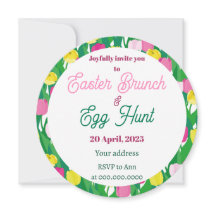 Cacería de huevos. Invitación