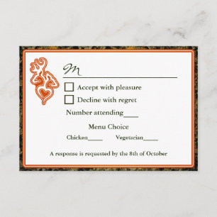 Cacería de la invitación de Camo Wedding RSVP