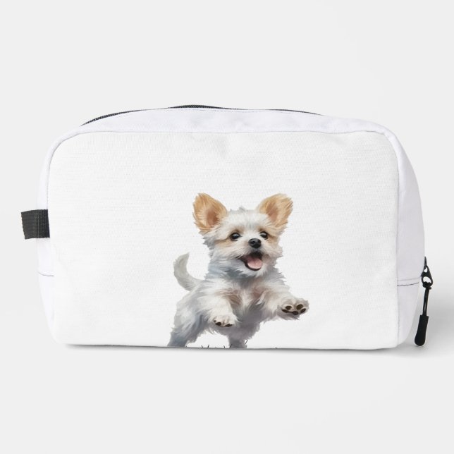 “Cachorro Adorable Kit Dopp – Bolso de Aseo de Via (Anverso)