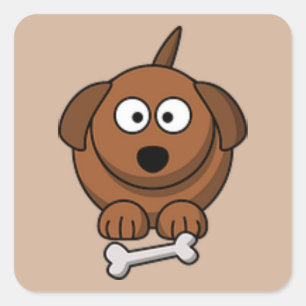 Cachorro con Pegatina óseo