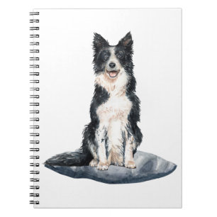 Cachorro de Border Collie Adorable Cuaderno de Acu