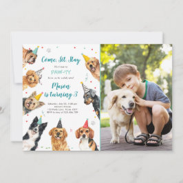 Cachorro de cumpleaños invitación Perro Fiesta de 