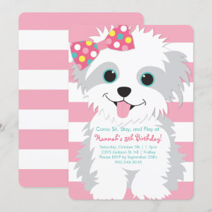 Cachorro de cumpleaños Paw-ty Invitación