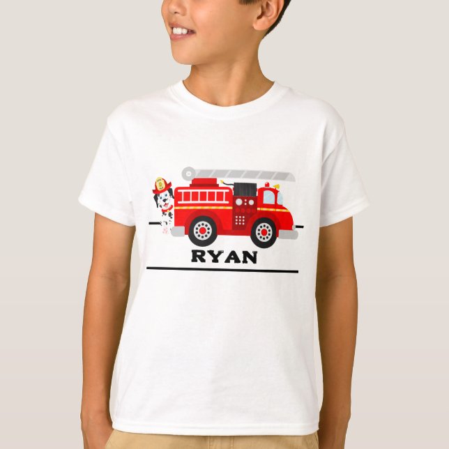 Cachorro De Fuego Y Su Camiseta De Fuego (Anverso)