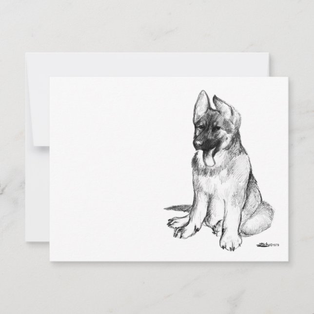Cachorro de Pastor Alemán (Anverso)