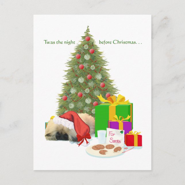 Cachorro de Pekinés 1er Navidad (Anverso)