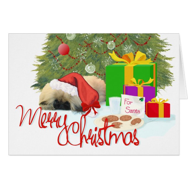 Cachorro de Pekinés 1er Navidad (Anverso (Horizontal))
