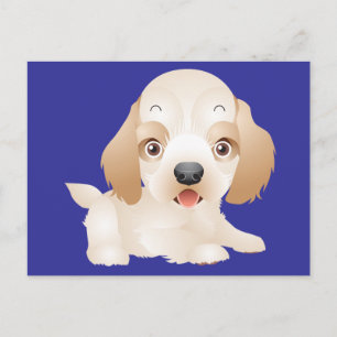 Cachorro de Perro Retriever Dorado Tarjeta Postal 