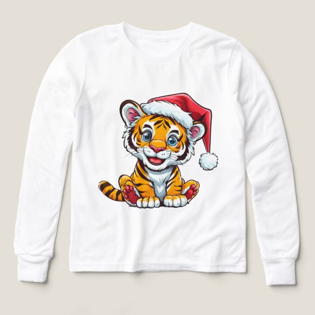 Cachorro de tigre de dibujos animados adorable que (Diseño frontal)