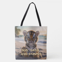 Cachorro de Tigre "SOL, ARENA Y RAYAS" Bolsa de Pl