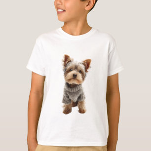 Cachorro de Yorkshire Terrier con Jersey de Punto
