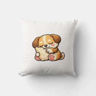 Cachorro Dormilón Adorable con Almohada