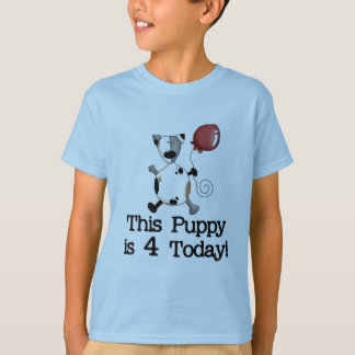 Cachorro es 4 camisetas de cumpleaños y regalos