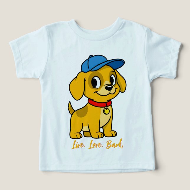 Cachorro Feliz con Gorra Azul (Diseño delantero )
