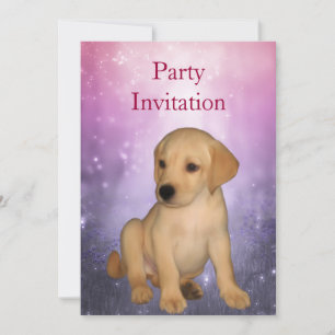 Cachorro Labrador de Invitación en el Parque