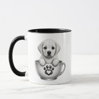 cachorro Labrador Retriever de taza de té