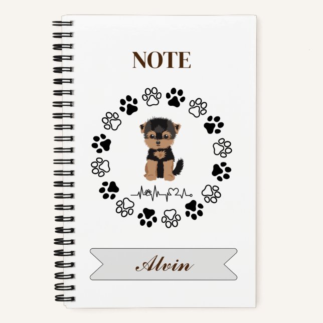 Cachorro lindo - Cuaderno en espiral (Anverso)