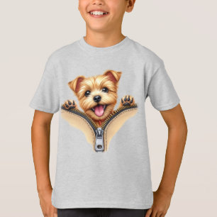 Cachorro más terrorífico en la camiseta básica de 