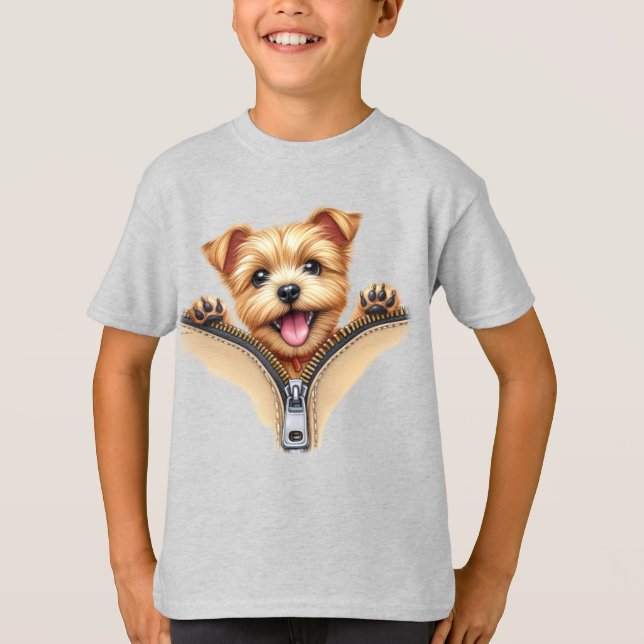 Cachorro más terrorífico en la camiseta básica de  (Anverso)