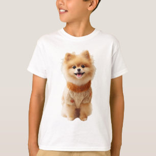 Cachorro Pomerania Acogedor Suéter de Otoño Niños