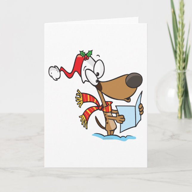 cachorro tonto cantando villancicos de Navidad per (Anverso)