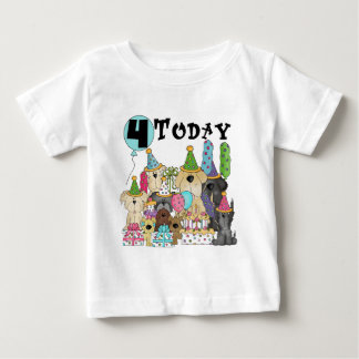 Cachorros 4º cumpleaños Camisetas y regalos