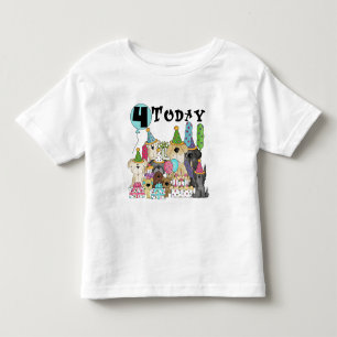 Cachorros 4º cumpleaños Camisetas y regalos