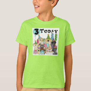 Cachorros camisetas y regalos de cumpleaños