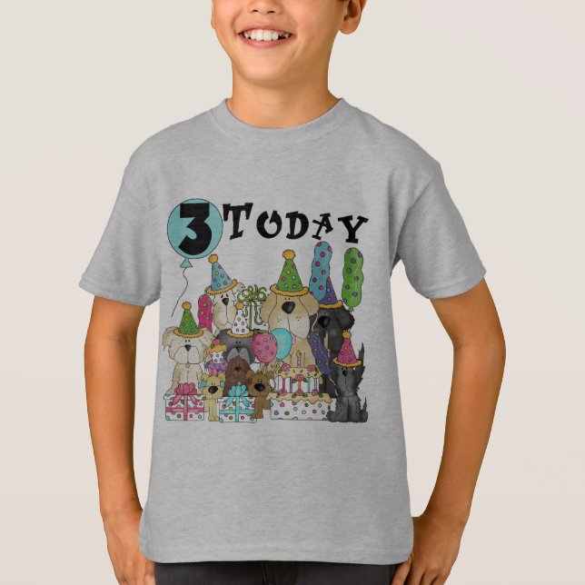 Cachorros camisetas y regalos de cumpleaños (Anverso)