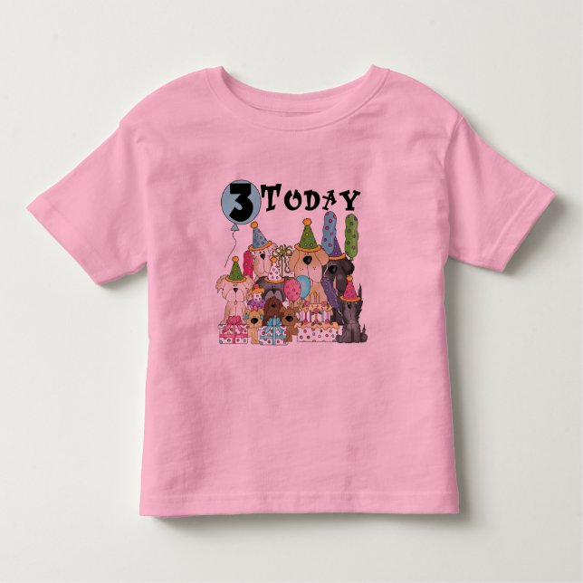 Cachorros camisetas y regalos de cumpleaños (Anverso)