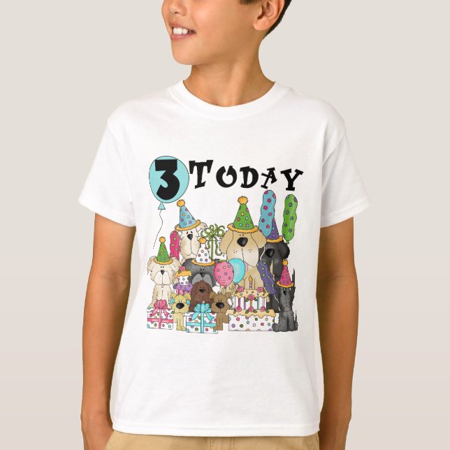 Cachorros camisetas y regalos de cumpleaños (Anverso)