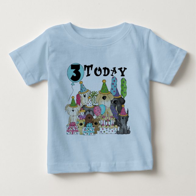 Cachorros camisetas y regalos de cumpleaños (Anverso)