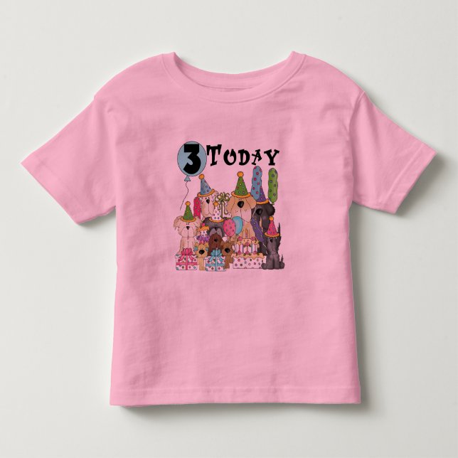 Cachorros camisetas y regalos de cumpleaños (Anverso)