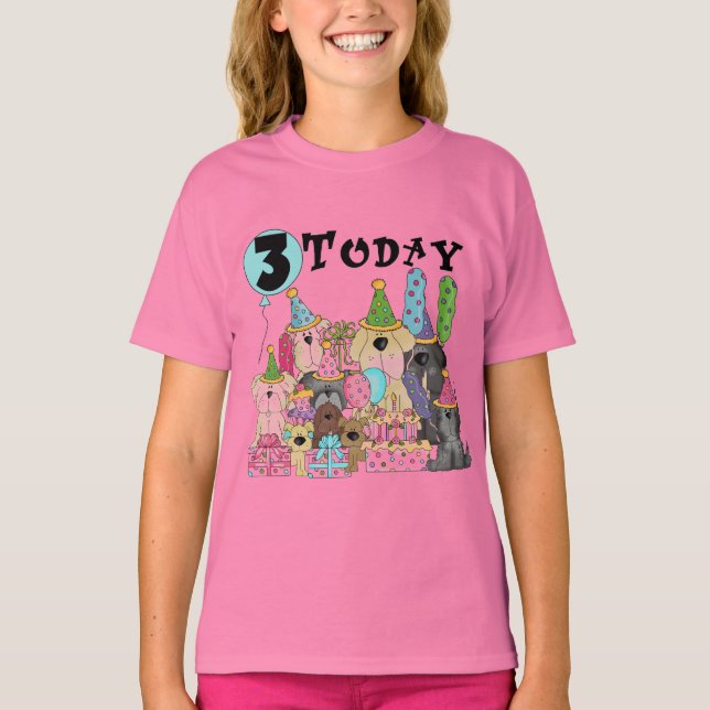 Cachorros camisetas y regalos de cumpleaños (Anverso)