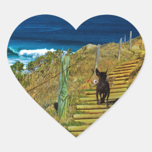 Cachorros chinos, robos Pegatinas de corazón de pe